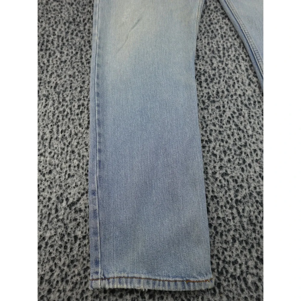 Levi's 505 Regular Fit Jeans Mens 36x32 Light‎ Blue Straight Leg Denim